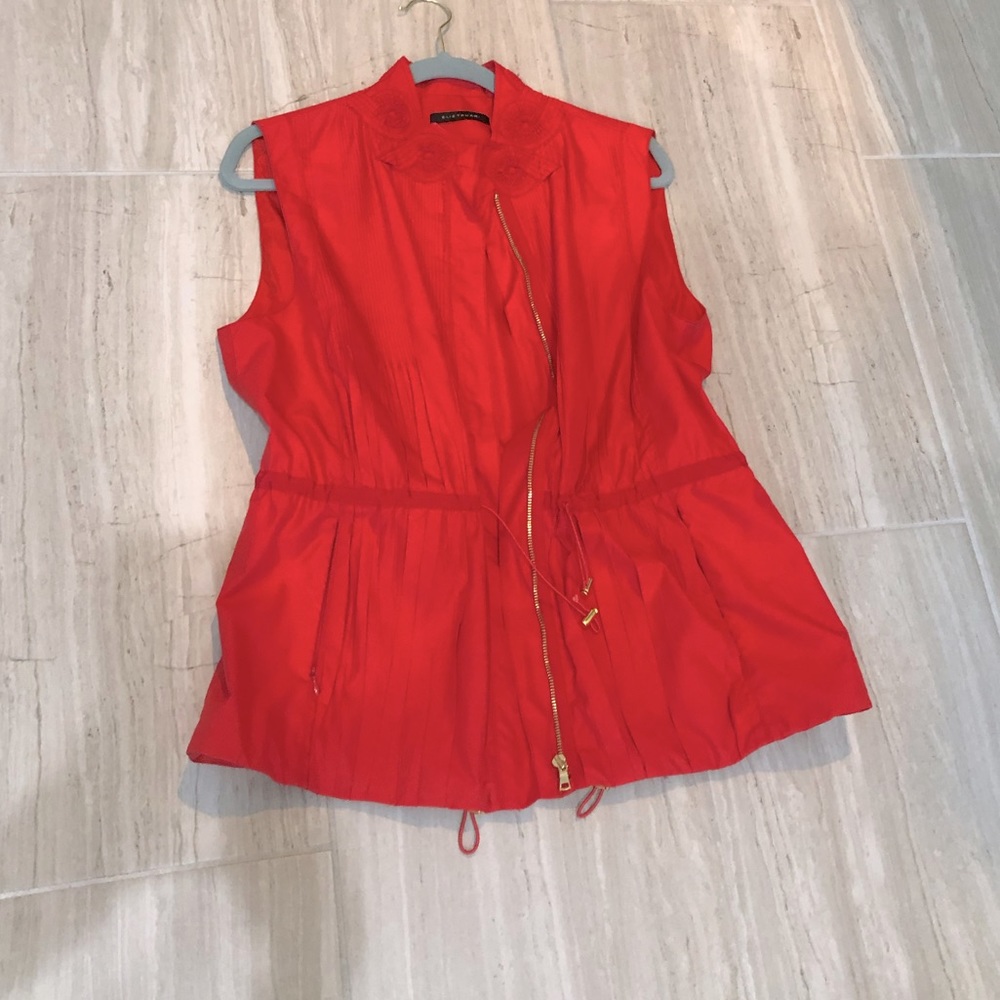Elie Tahari Red Vest